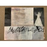 Holly Caulfield (act. XXI), "Shadows", signed lower right, acrylic/mixed media on paper,