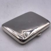 A Silver cigarette case by A & J Zmmerman Birmingham 1912