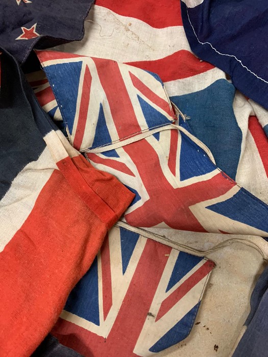 A selection of vintage cloth flags - Image 2 of 3