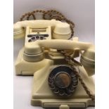 Two White GPO Bakelite phones