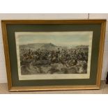 After Richard Caton Woodville Jr., "The Charge of the Light Brigade", hand-coloured engraving