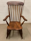 A Windsor rocking chair