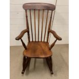 A Windsor rocking chair