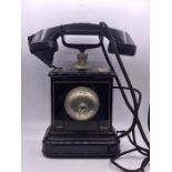 A vintage Danish Jydsk Telefon Aktieselskab pillar telephone