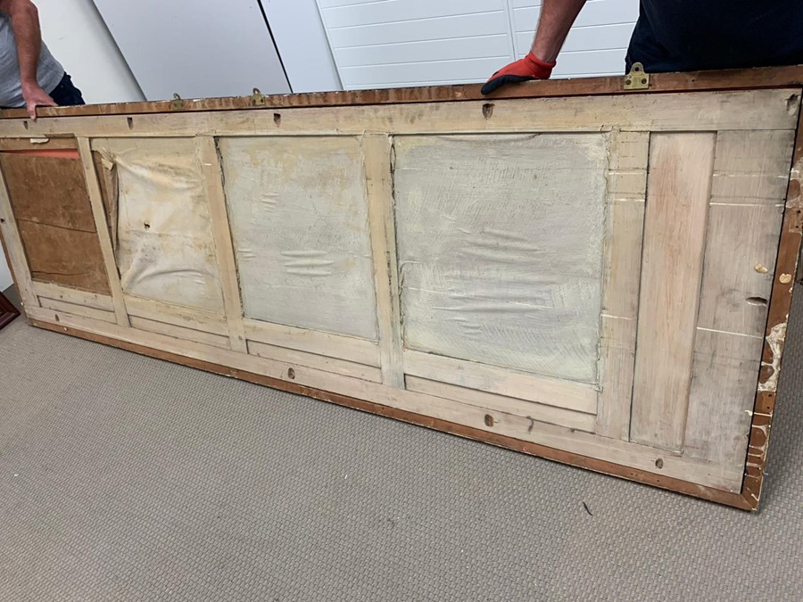 A large narrow haberdashery shop mirror (97cm x 294cm) - Image 2 of 3