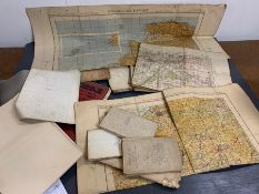 A selection of military edition maps and other maps