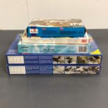 A selection of five boxed aircraft model kits to include, Revell Arado Ar 240C-02 Nightfighter,