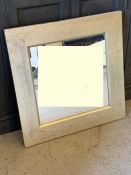Small square silver gilt frame mirror (59cmsq)