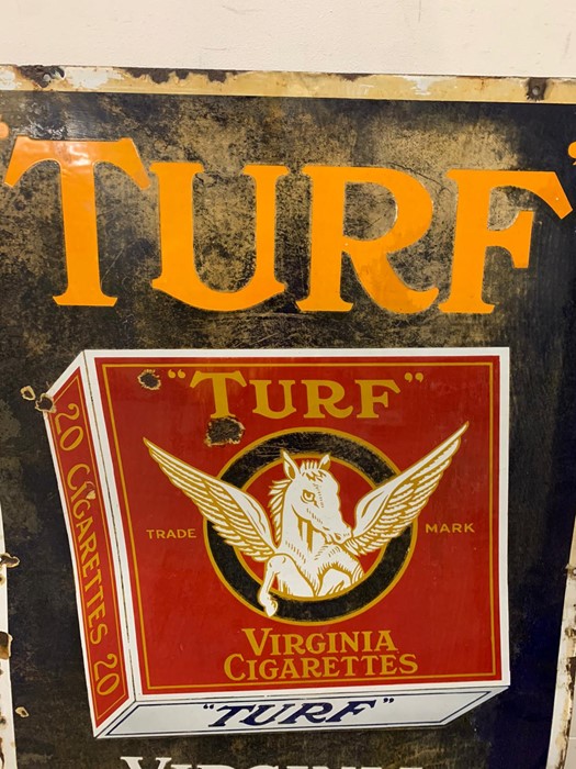 An Original Enamel Sign for "Turf" Virginia Cigarettes (61 cm x 91cm) - Image 2 of 3