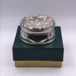 A B & Co Hallmarked silver trinket box
