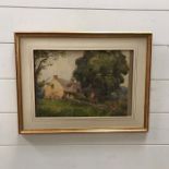 Stacey Blake (act.1891-1939) British, "Newtown-Lindford", signed and titled lower left, watercolour,