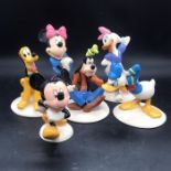 Six boxed Royal Doulton "The Mickey Mouse Collection" figures to include Mickey, Donald, Minnie,