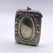 A White Metal Vesta Case