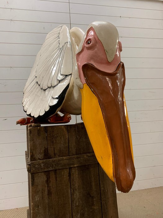 A large Paper Mache Pelican - Image 4 of 7