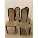 Four high back chairs