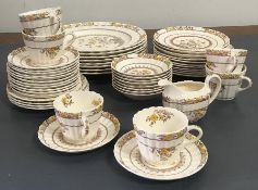 A selection of Copeland Spode Buttercup dinner ware to include twenty three plates various sizes,
