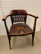 Jacob and Josef Kohn armchair, Te Schen Austria stamped on base, believed to around the Otto