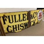 1940's Fullers Brewery, of Cheswick enamel sign (W244cm H84cm)
