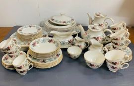 Royal Doulton "Camelot" dinner service to include plates, dishes, cups and teapots