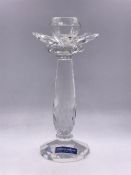 A Boxed Villeroy and Boch crystal candlestick