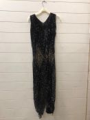 A vintage sequined evening dress