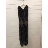 A vintage sequined evening dress