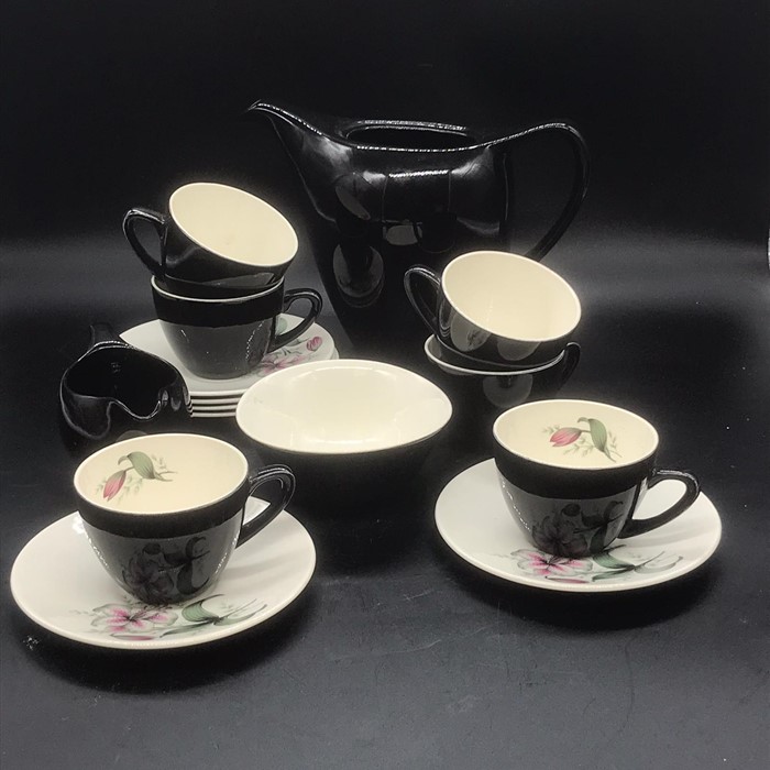 A Bristol six piece tea service