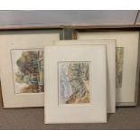 Vernon Wethered (1865–1952) British, an exceptional group of nine watercolours on their original