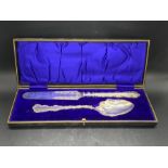 A Cased set of EPNS dessert servers