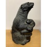 The Aardik Collection Large Soapstone Bear Sculpture, Made in Canada Art, Inuit
