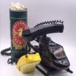 Three Novelty Phones, Whitbread Beer, Frog Phone and a Helicopter Phone