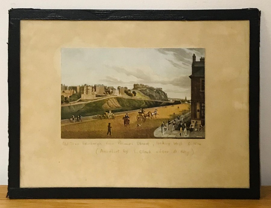 A grup of prints depicting "Castle of Marksburg", "Newark and its Castle" and two more Views of - Image 10 of 13