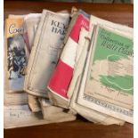 A very large lot of mainly loose sheets of musical scores, covering many gendres and dates.