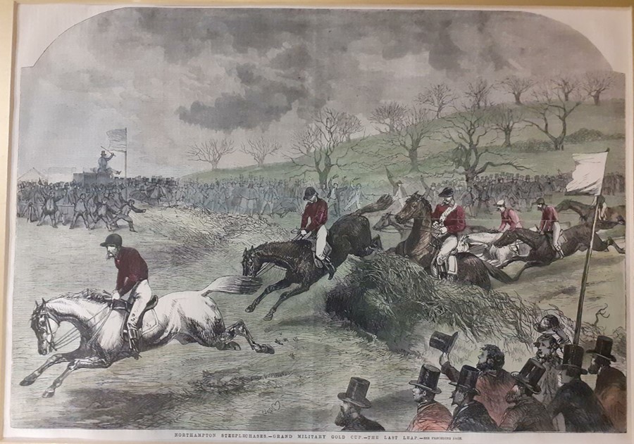 A group of 19th century English prints, some hand coloured, comprising ""The horse show at the - Image 3 of 6