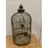 An Original Victorian Brass Bird Cage (90 cm High)