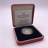 A 1994 £2 Silver Proof Bank of England Tercentenary