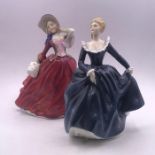 Two Royal Doulton figures, 'Fragrance' and 'Autumn Breezes'