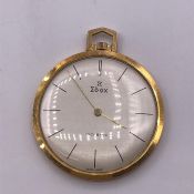 A Gents Edox Incabloc 1970's pocket watch