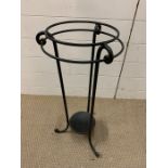A Wrought Iron plant stand (65 cm High)