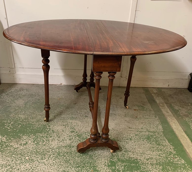 An Early Victorian Sutherland Table (H74cm W120cm D90cm) - Image 2 of 3