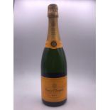 A bottle of Veuve Clicquot champagne