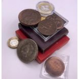 A small collection of collectable coins various countries and denominations