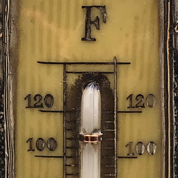 A silver framed thermometer (H10cm) - Image 2 of 4