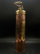 A Vintage Brass and Copper Fire Extinguisher
