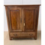 A two door cabinet