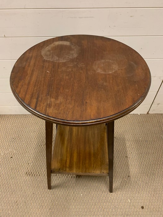 An occasional table with shelf under (H70cm Dia45cm) - Image 2 of 2