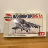 An Airfix Harrier MK 1A 1:24 model kit