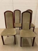 Four high back chairs