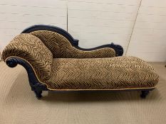 A Zebra print Chaise Longue