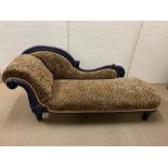 A Zebra print Chaise Longue